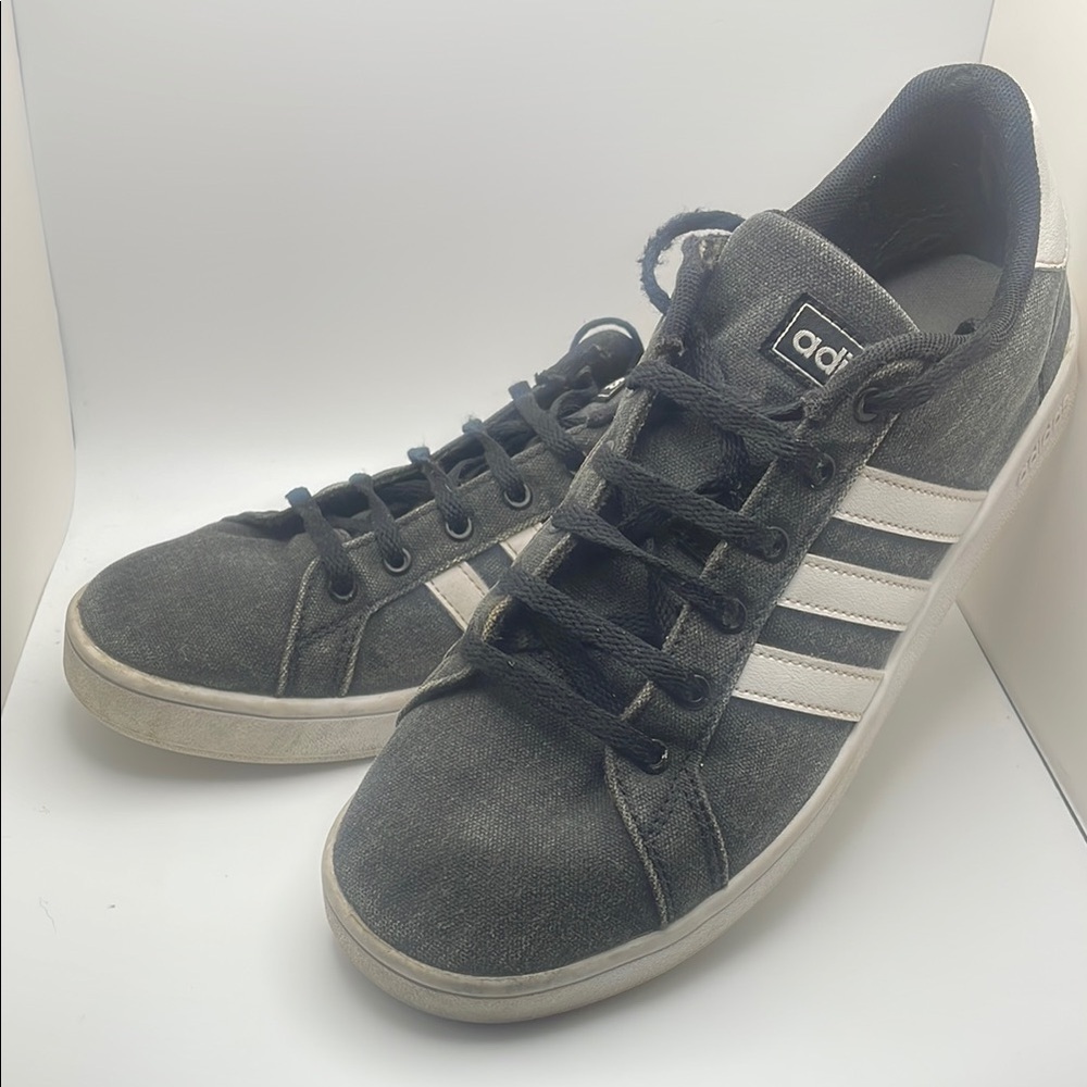 Adidas Men's Gray and White Sneakers - Picture 1 of 10